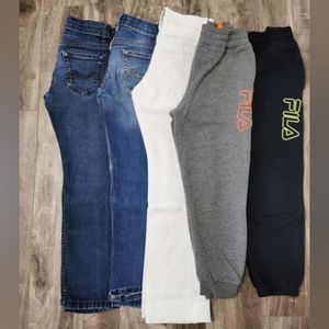 Boys 7-8 3 Jeans & 2 Sweatpants